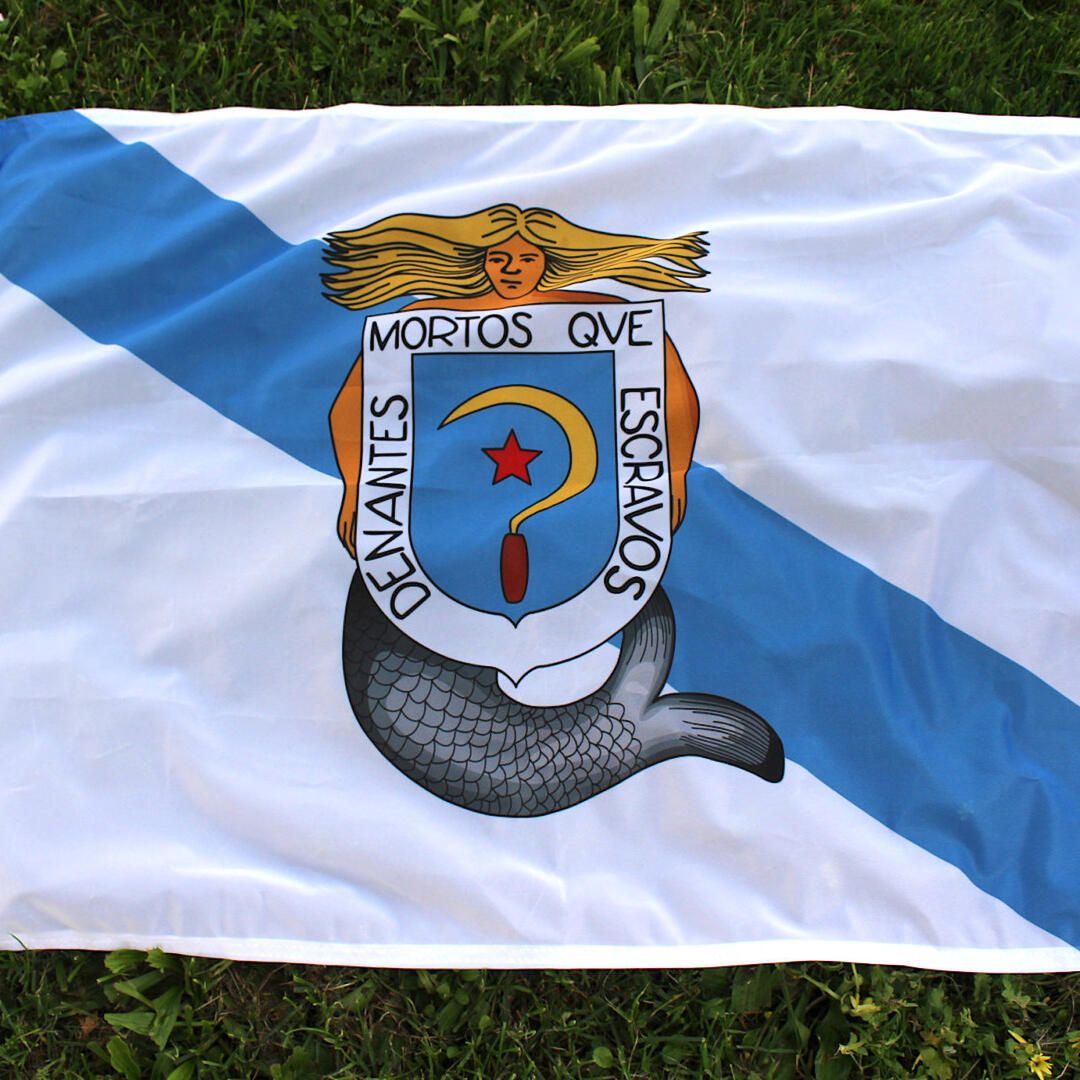 Bandera Galicia Escudo Sirena de Castelao